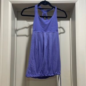 Purple Lululemon tank with built-in bra